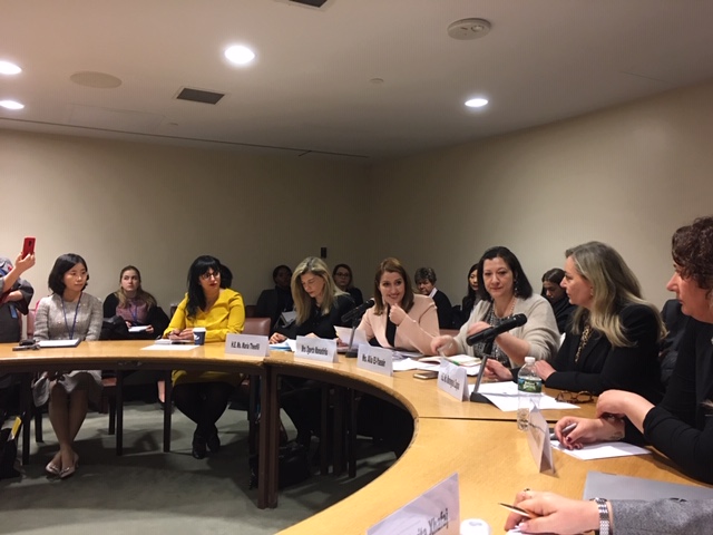 Best practices of social entrepreneurship as a woman economic empowerment enabler discussion during the side event at CSW63.  Photo: UN Women
