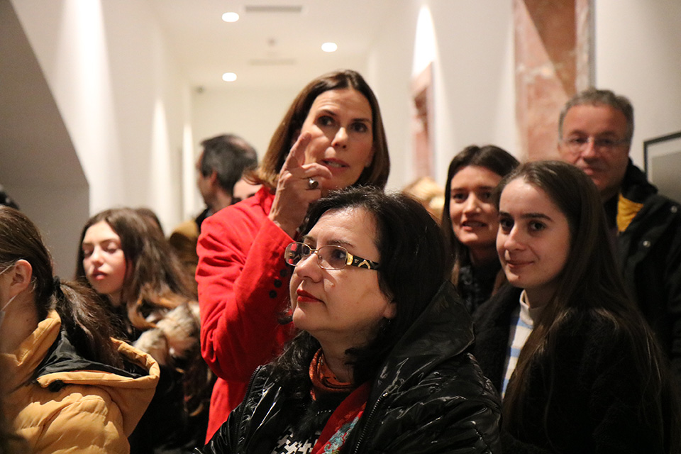 Jutta Benzenberg at the opening of the exhibition. Photo: COD Albania