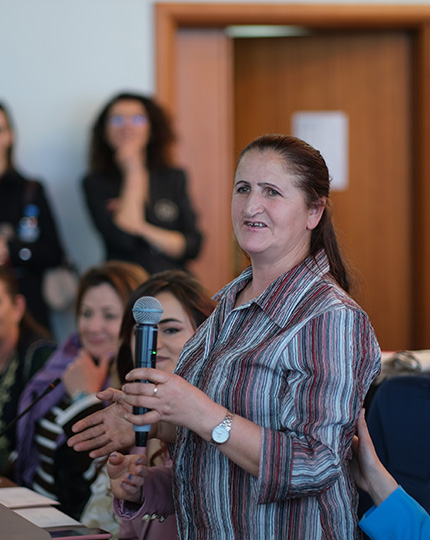 Xhemile Sadiku winner in the category “Breaking Taboos in Entrepreneurship” Photo: UN Women Albania/Keti Gjipali