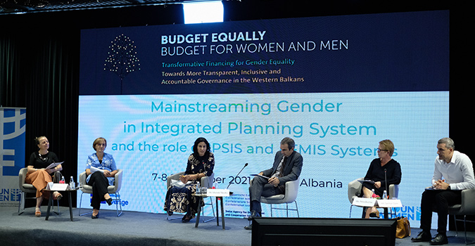 Photo: UN Women Albania. Gender Responsive Budgeting conference in Albania in 2021