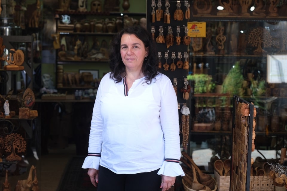 Silvana Subashi, a 47-year-old woman entrepreneur and the founder of Subashi Olive Oil, a cultivation and oil production company based in Albania. Photo: UN Women Albania