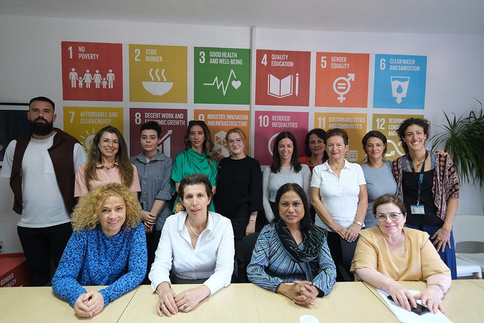 Civil Society Organizations meeting presenting the recommendations submitted to CEDAW Committee. Photo: UN Women Albania