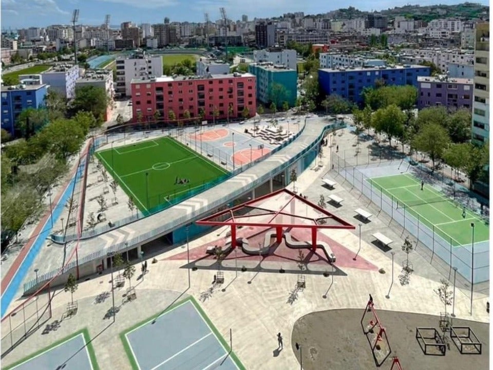 The newly-constructed Vala Park in Durrës, Albania. Photo: UN Women Albania