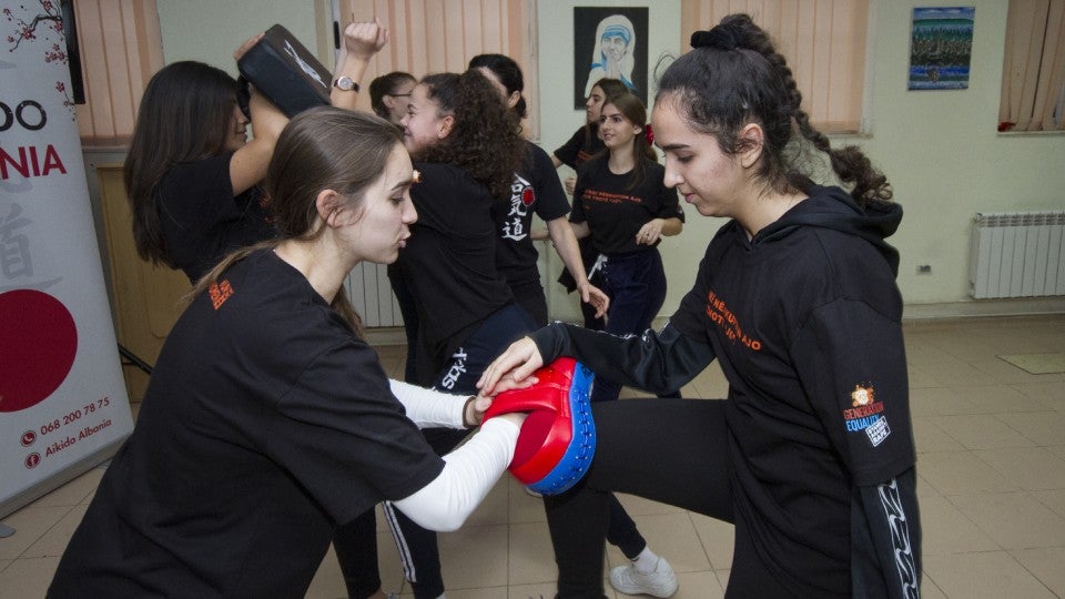 Empowering students in Albanian schools through self-defense