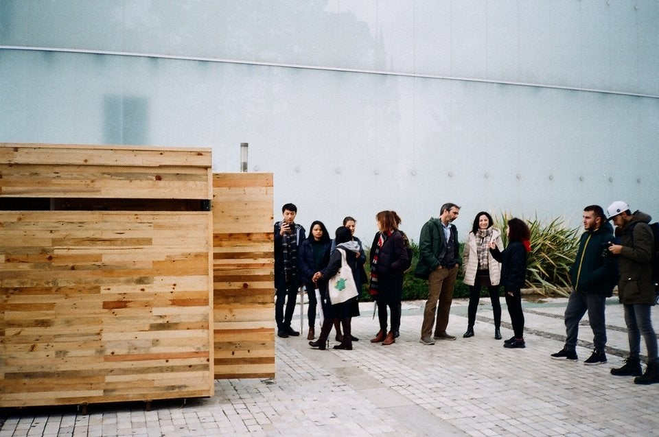 Opening of Kuboiddy Gallery in the center of Tirana, Albania. Photo: Rea Lemnusha