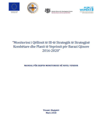Manual - Monitoring of the Gender Equality Strategy