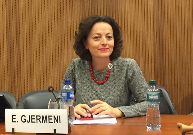 Ms. Eglantina Gjermeni, chairwoman of Parliamentary Sub-Committee on Gender Equality in Albania. Photo: Personal archive