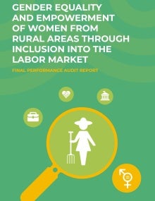 Gender equality and the empowerment of rural women through labor market involvement - Final Performance Audit Report - cover