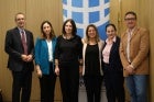 AICS representatives to Albania and UN Women Europe and Central Asia Deputy Regional Director, Elisa Fernandez Saenz. Photo: UN Women