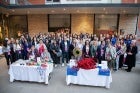 Group photo of women entrepreneurs with the UN Women Albania team at the Expo Fair. 