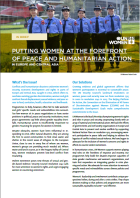Putting women at the forefront of peace and humanitarian action in Europe and Central Asia