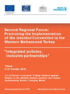 Regional Forum for the Promotion of the Istanbul Convention in the Western Balkans and Turkey Flyer