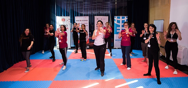 Team of first ESD instructors in Albania in 2020. Photo: UN Women Albania