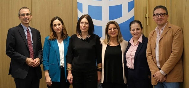 AICS representatives to Albania and UN Women Europe and Central Asia Deputy Regional Director, Elisa Fernandez Saenz. Photo: UN Women